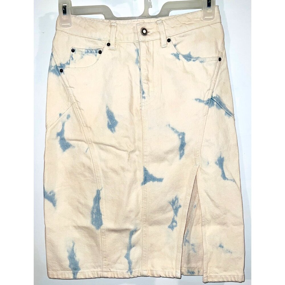 Future Collective Gabriella Karefa-Johnson Womens Tie-dye Denim Skirt Size 2
